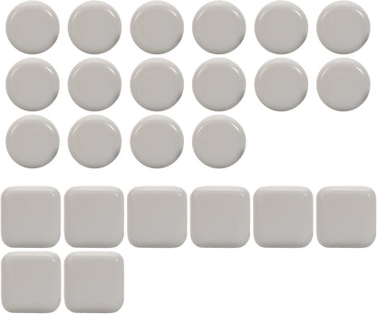 12PCS Stick Furniture Sliders – 1 Inch Sliders for Furniture On Carpet, Furniture Sliders for Hardwood Floors, Carpet & Tile, Beige Moving Sliders, Furniture Movers(8 Round + 4 Square)