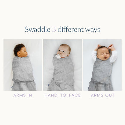 HALO 100% Cotton Sleepsack Swaddle, 3-Way Adjustable Wearable Blanket, TOG 1.5, Pink Floral, Newborn, 0-3 Months - Colors A
