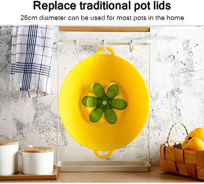 Orione 2Pcs Multi-Purpose Spiil Stopper Lid Cover Silicone Boil Over Safeguard Over-Boiling Anti Spiill Lid Cover Pot Pan Lid Multi-Function Cooking Kitchen Tool