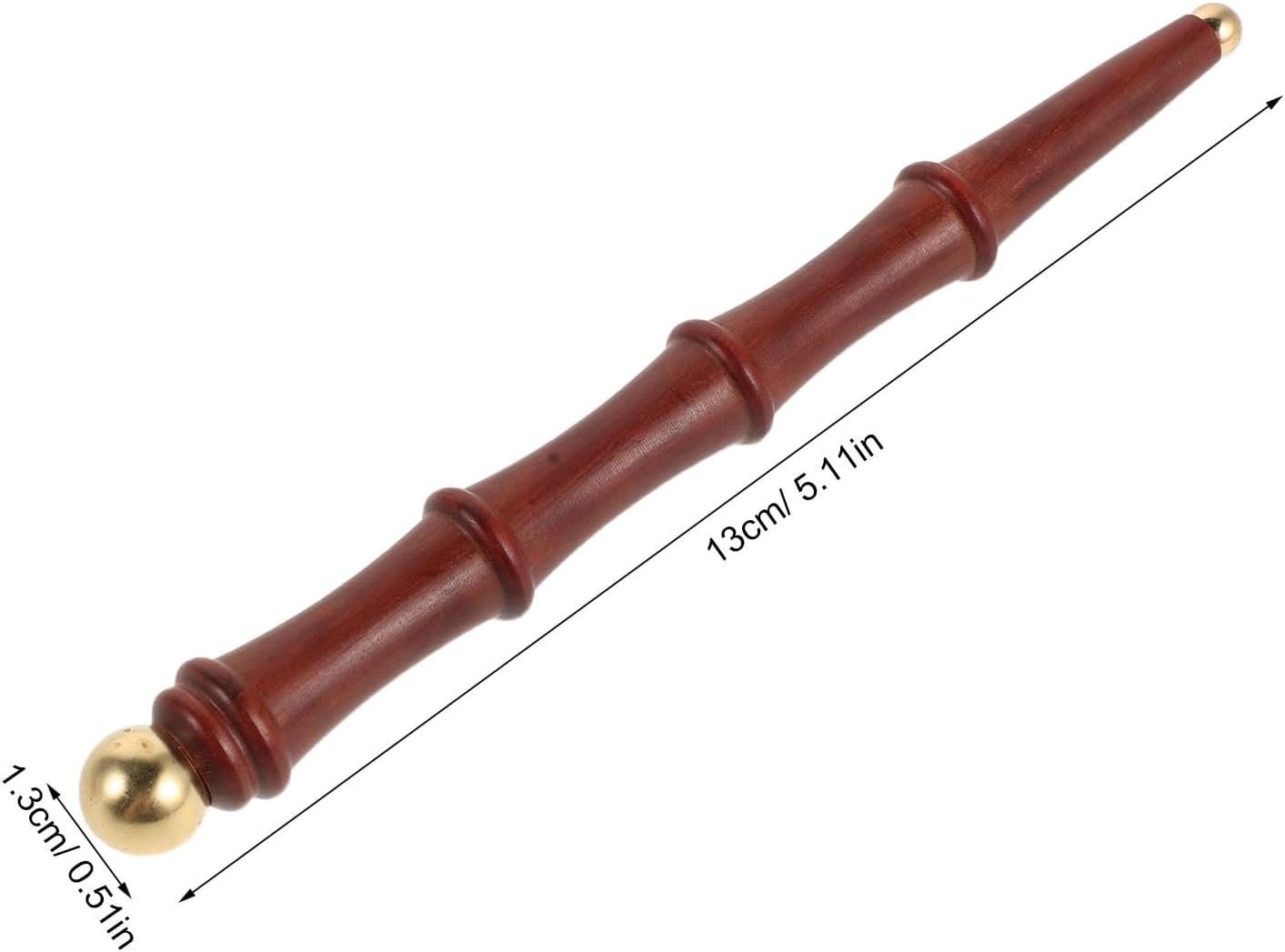 ibasenice Wooden Foot Massage Roller Stick, Manual Acupressure Pen, Trigger Point Wand Massage Stick Rod Tool for Muscle Soothing Face Neck Back Waist Shoulder