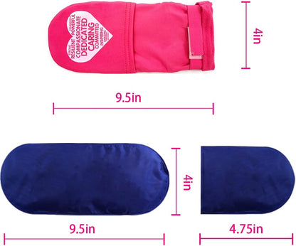 Reusable Cold Therapy Socks, Gel Ice Pack for Feet Heels Injuries Swelling, Hot and Cold Therapy Socks for Plantar Fasciitis Neuropathy Chemotherapy Pain Relief for Foot Ankle (Pink)
