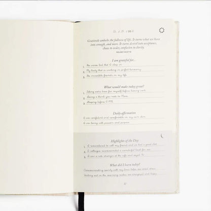Intelligent Change The Five Minute Journal - Original Daily Gratitude Journal for Women & Men - Mindfulness, Happiness & Daily Reflection - Undated Planner - Affirmation Journal - Gifts for Women