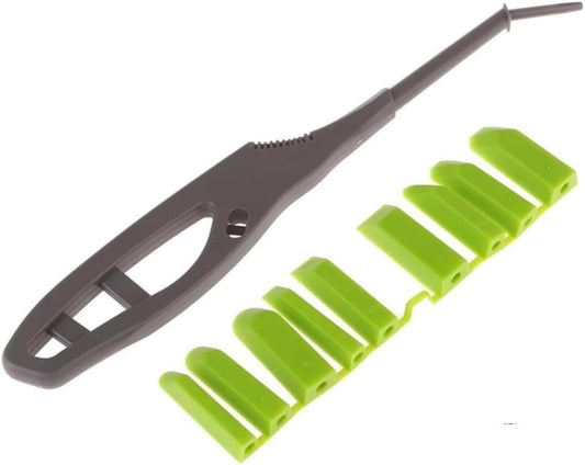Silicone Caulking Tool Kit - Professional Sealant Finishing Tools for Tight Areas, Bathroom, Kitchen, Window, Sink & Floor - Caulk Smoother, Applicator & Scraper (Green)