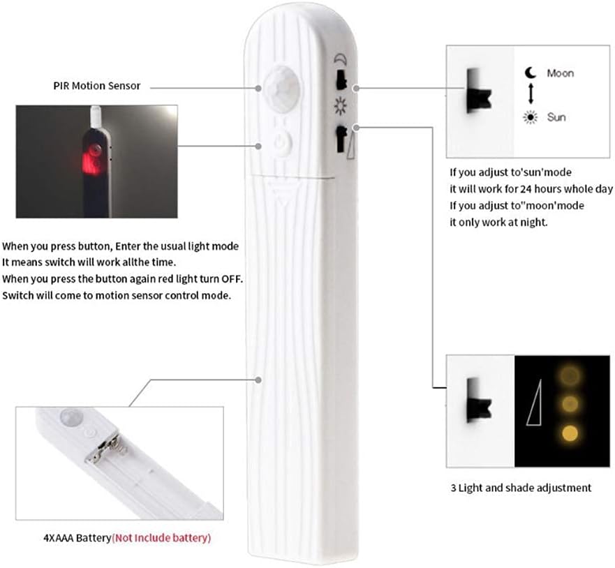Motion Sensor Wardrobe Light, LED Flexible Soft Strip, Bed Wake Up Night Lights for Wall Closet Under Cabinet Stairs, Drawer Cupboard Bathroom, 1 Meter, warmlight