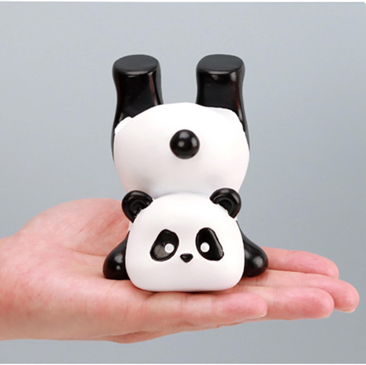 Cute Panda Glasses Display Stand for Nightstand, Funny Decorative Eyeglass Sunglass Holder, Home Office Desk Decoration (Handstand Panda)