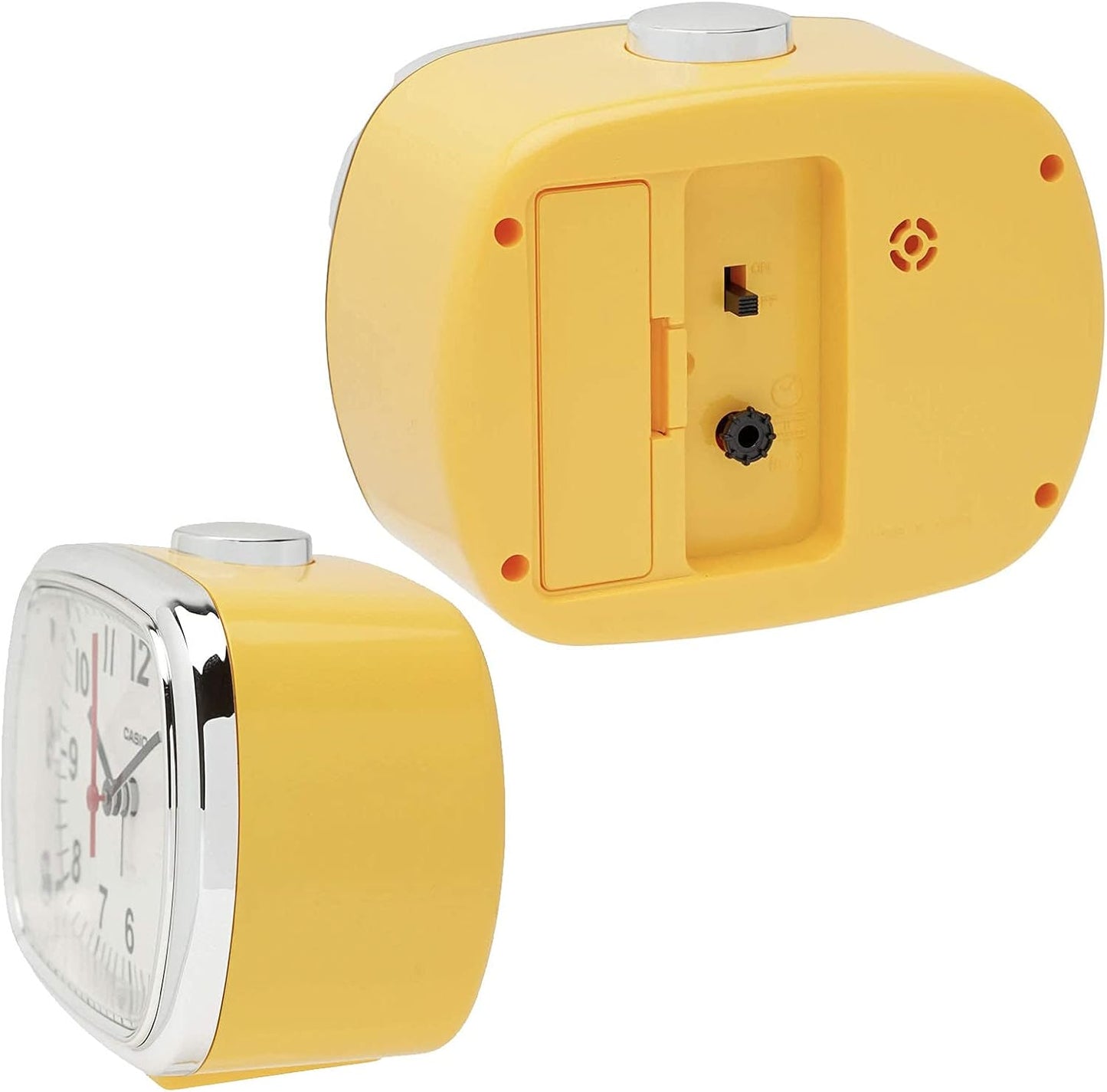CASIO TQ-159-7JF Alarm Clock Cream Analog Snooze with Light, Retro