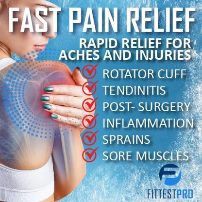 Fittest Pro Ankle Ice Pack Wrap for Swelling, Ice Pack for Injuires Reusable Cold Pack Wrap Hot Cold Therapy Ankle Ice Wrap for Sprained Ankles, Achilles Tendonitis