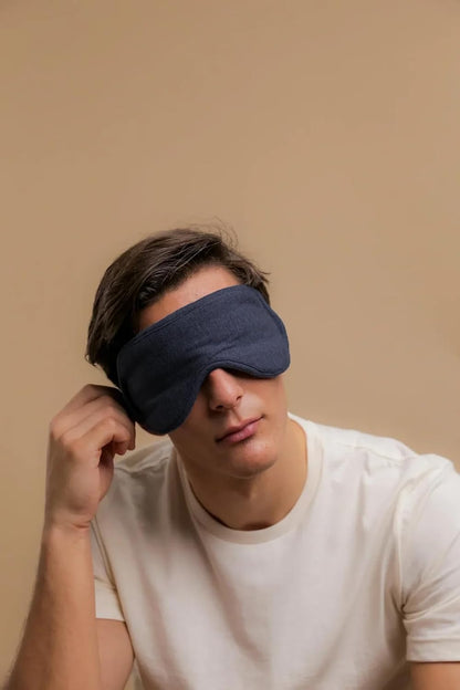 Cottonique Hypoallergenic Sleep Eye Mask Made from 100% Organic Cotton (Natural, Free Size)