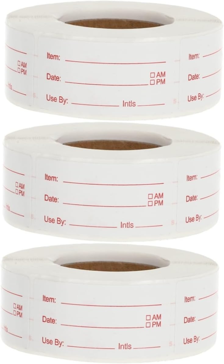 SHINEOFI Removable Food Date Labels for Kitchen Containers Pantry Freezer Canning Meal Prep Organization Stickers