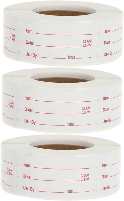SHINEOFI Removable Food Date Labels for Kitchen Containers Pantry Freezer Canning Meal Prep Organization Stickers
