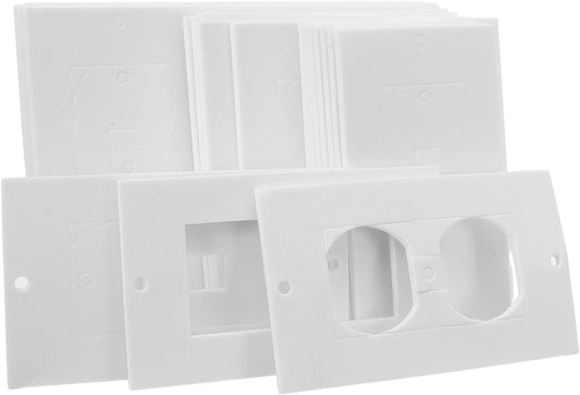 Hemobllo 20pcs Foam Gaskets for Outlets with Self-adhesive Back and Thermal Protection, Electrical Outlet Cover Insulation Pads for Residential and Office Use, Easy Installation Socket