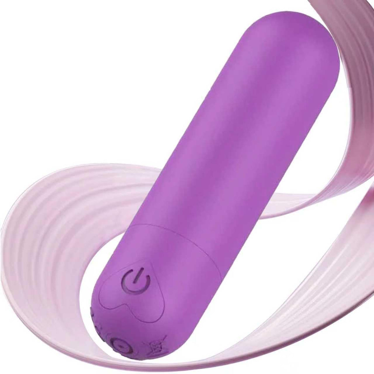 Mini Handheld Electric Back Massager Waterproof Quite Massager, Portable Massager for Back Neck Shoulder Body,Light Purple