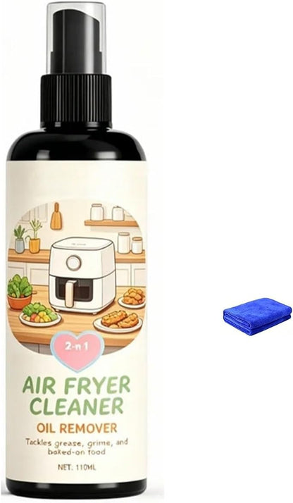 Air Fryer Cleaner and Degreaser Spray, Multi Surface Removes Grease, Grime, Oil Remover, Fast-Acting Kitchen Appliances (2PCS)