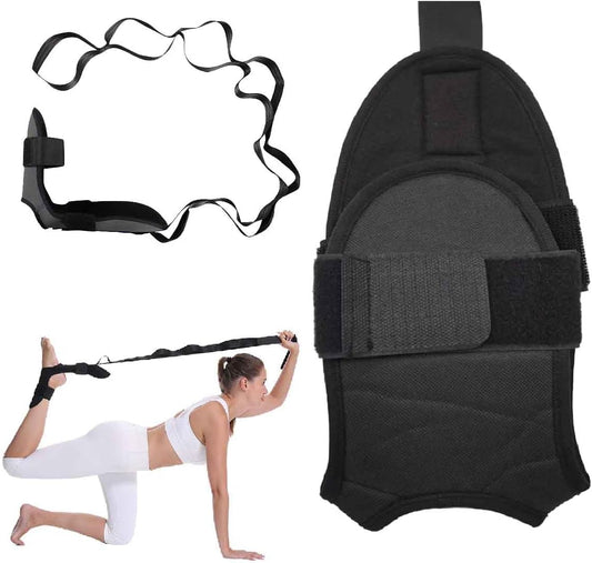 Stretching Strap with Loops and Detachable Foot,Fascia Stretcher,Foot and Calf Stretcher,Increasing Mobility,Foot Leg Stretch Strap for Yoga,Gymnastics,and Flexibility Training