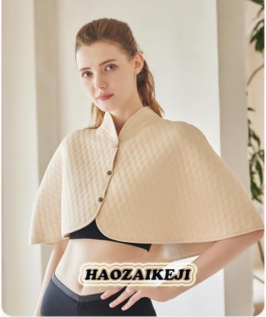 haozaikeji Women Thermal Shoulder Wraps Shoulder Support Warmer Heat Shawl Elderly Pregnant Warm Cape Pain Relief Arthritis