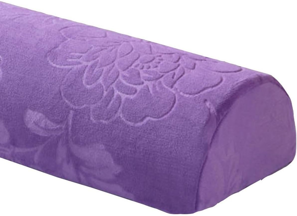 Half Moon Bolster Pillow for Legs, Knees, Lower Back and Head, Lumbar Support Pillow for Bed, Sleeping | Semi Roll for Ankle and Foot Comfort - Machine Washable Cover(@10,42x18x10cm/16.5x7x4in)