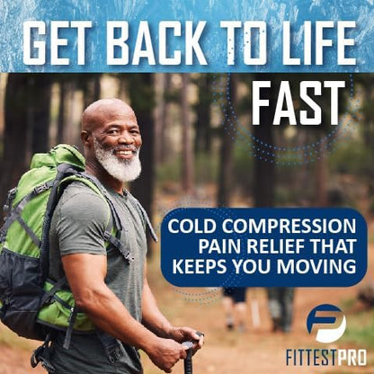 Fittest Pro Ankle Ice Pack Wrap for Swelling, Ice Pack for Injuires Reusable Cold Pack Wrap Hot Cold Therapy Ankle Ice Wrap for Sprained Ankles, Achilles Tendonitis