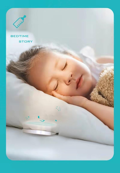Bone Conduction Under Pillow Sleep Speaker, Ultra-Thin Bluetooth 5.3 Bedside Speaker, TF Card Slot, Auto-Off Timer, Private Audio for Side Sleepers & Light Sleepers (C807-Black)