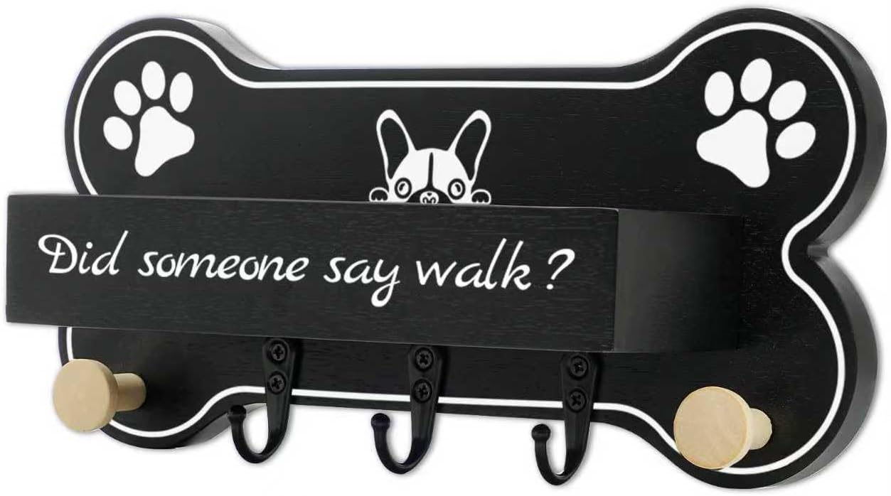 Dog Leash Holder forwall,Coat RackHooks, Mount Storage Organizer
