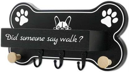 Dog Leash Holder forwall,Coat RackHooks, Mount Storage Organizer
