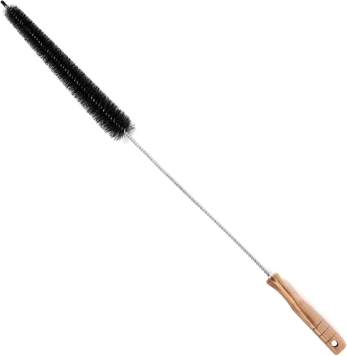 Dryer Cleaner Vent Brush Long Flexible Dryer Vent Cleaner with Wood Handle and Refrigerator Condenser Coil Brush Long Flexible Refrigerator Coil Cleaning Brush (EY-008)