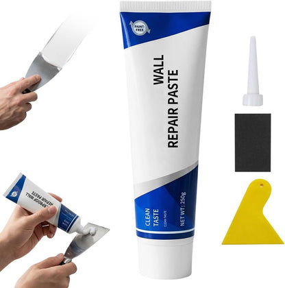 Efficient Drywall Repair Kit with Scraper, 2026 New Quick Drying Wall Mending Agent, Multi-Functional Wall Mending Agent Drywall Patch Paste Repair Kit for for Holes, Cracks and Nail Holes (1)