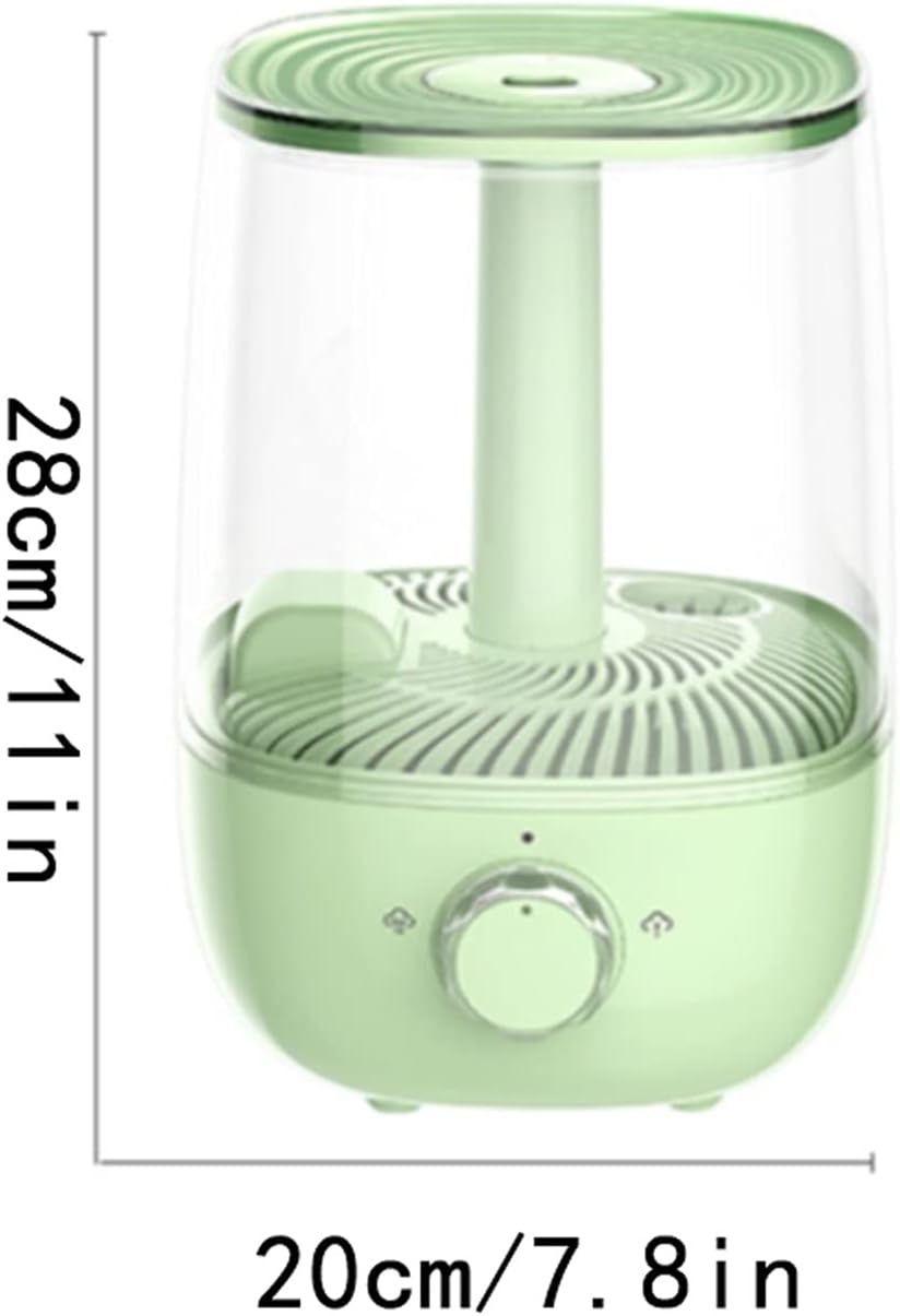 Humidifiers for Bedroom Humidifier, Fill Warm and Cool Mist Humidifiers for Bedroom, Auto & Sleep Mode, Auto Shut-Off Humidifier for Home