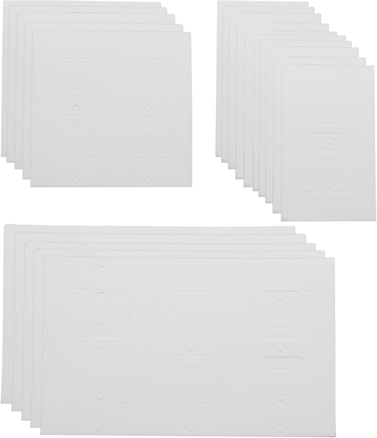 30 Pcs Electrical Outlet Insulation Pads | Draft Sealers, Foam Gasket, Light Switch Covers, Wall Insulation Gasket