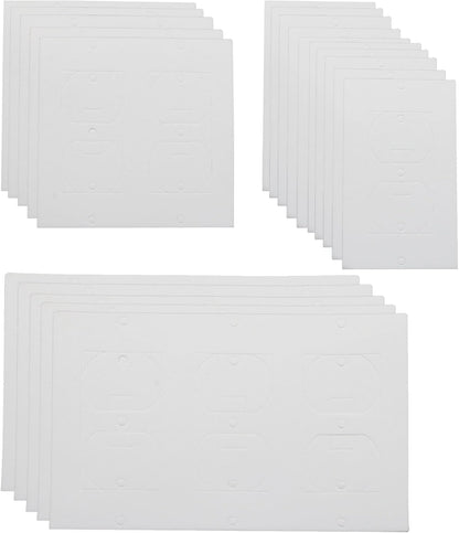 30 Pcs Electrical Outlet Insulation Pads | Draft Sealers, Foam Gasket, Light Switch Covers, Wall Insulation Gasket