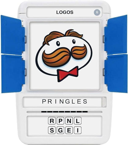 Logos Travel Game - Guess 100 Logos | Flash Cards with Slide Reveal Case | Card Game, Gift, Stocking Stuffer | Hours of Fun for Kids and Adults | Ages 6+