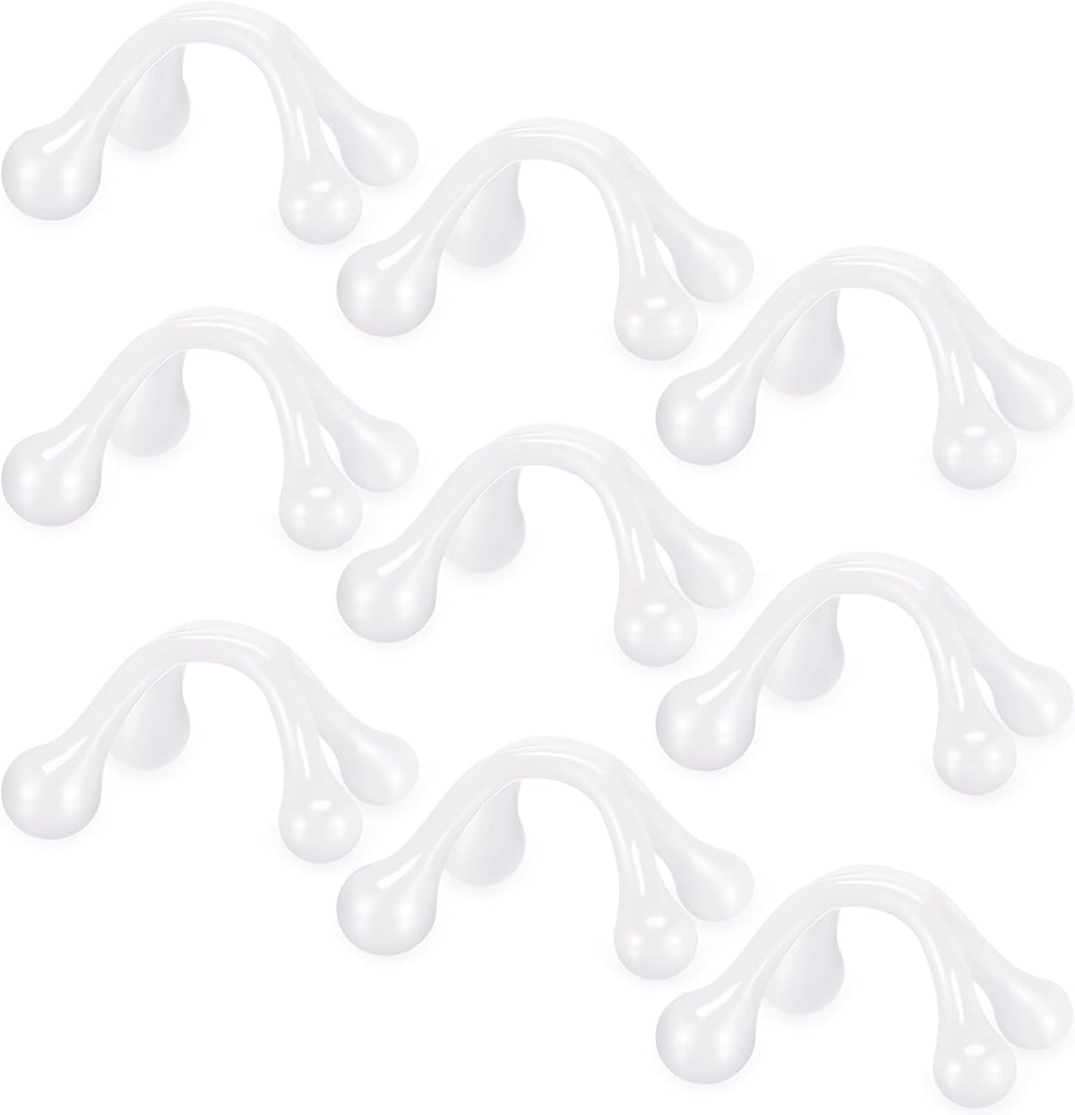 Liliful 9Pcs Palm Massage Tool Handheld 4 Point Deep Tissue Massager, Multi
