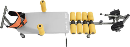 Lumbar Stretch Traction Table | Full Body Adjustable for Back Pain Relief | Portable Cervical Lumber Spine Stretcher Bed | Corrects Bent Or Deformed Vertebrae | 330.7Lbs Load | Adjustable Len (59-73In)