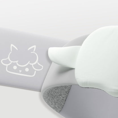 22mm Mulberry Silk Sleep Mask,3D Lash Friendly Eye Mask Adjustable Gray