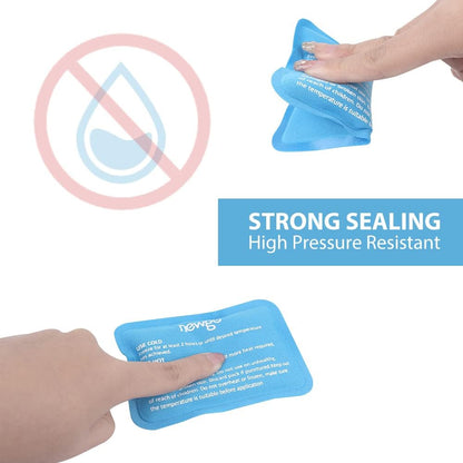 NEWGO Mini Ice Packs, Reusable Cold Gel for Pain Relief, 6 Pack