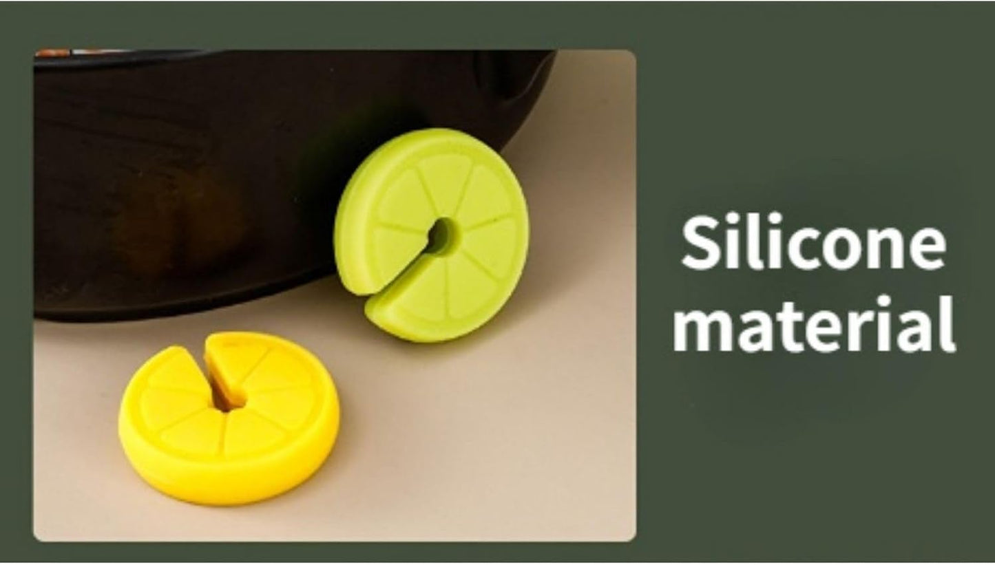 4 Pcs Pot Lid Lifter Silicone Spill Proof Lid Lifter Splash-Proof Steam Release Pan pot lid lifter Kitchen Tool Decoration Pot Lid & Cute Kitchen Accessories (Mix)