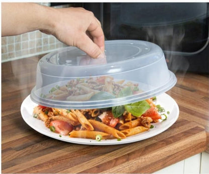 Microwave Splatter Cover 10.5" BPA-Free Lid with Vents. | Classic Design, Easy to pick-up, Dishwasher safe (Top rack).