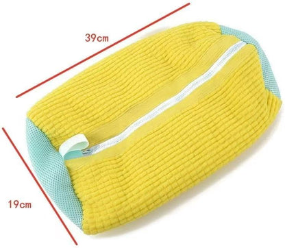 2Pcs Shoe Washing Machine Bag Laundry Shoe Bags for Washing Machine, Shoe Washing Bag Shoe Laundry Bag for Washer and Dryer Reusable Shoe Washing Bags (Grey)