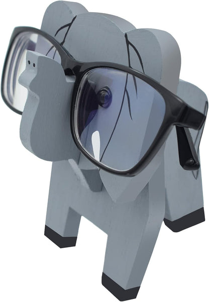 Creative Glasses Holder Stand, 3D Wooden Puzzle Animal Eyeglass Stand Home Office Desk Décor Gift (Cat)