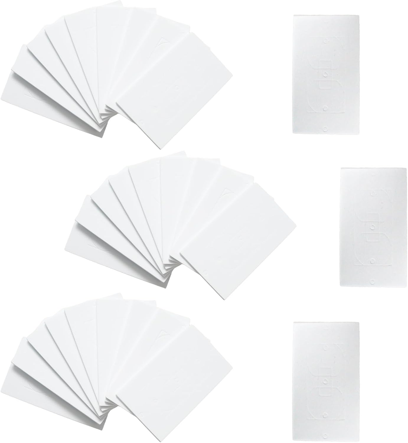 30pcs Electrical Outlet Insulation Pads,Draft Sealers Foam Gasket Outlet Insulators,Compatible Wall Light Switch Socket Covers for Home Improvement(Style A)