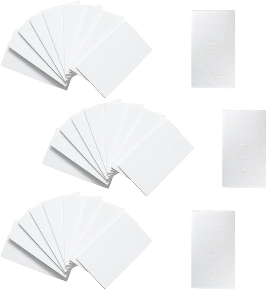 30pcs Electrical Outlet Insulation Pads,Draft Sealers Foam Gasket Outlet Insulators,Compatible Wall Light Switch Socket Covers for Home Improvement(Style A)