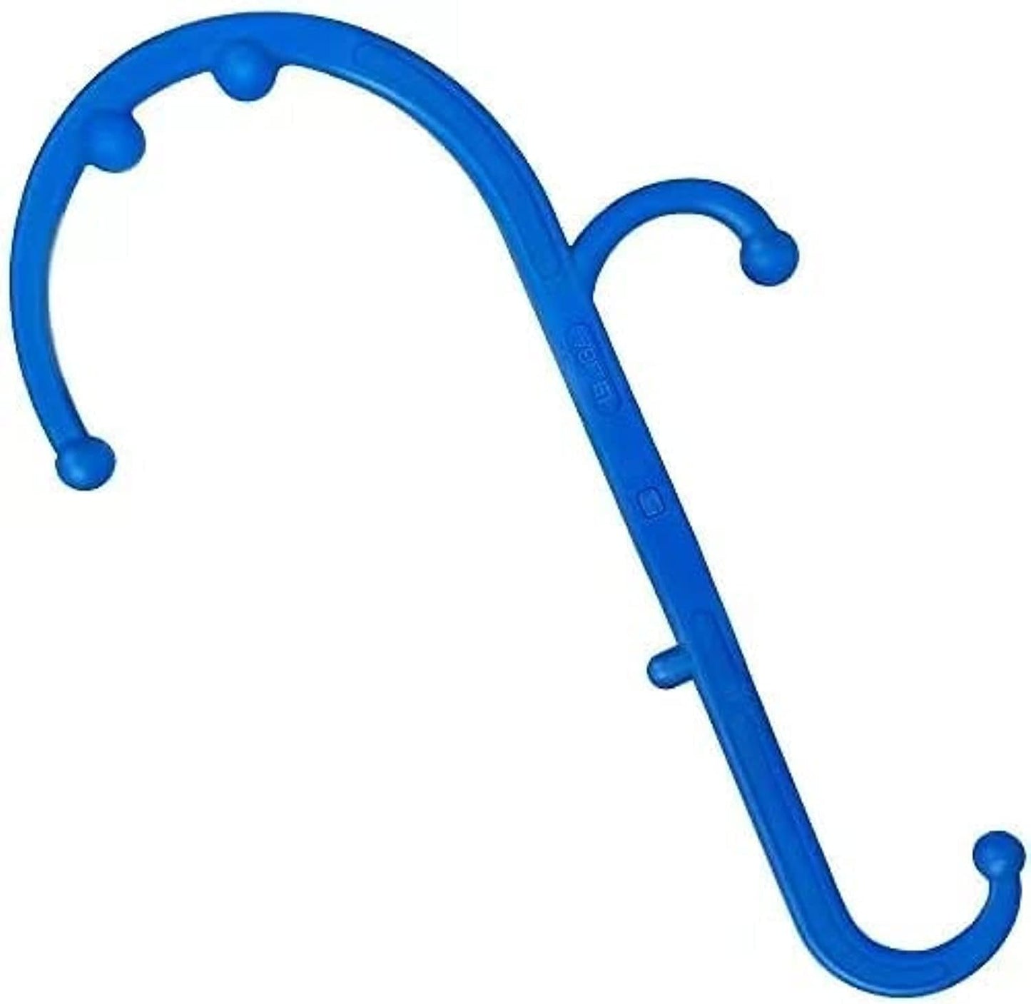 Mount Plus MP005 Back Massager Handheld Tool | Back and Neck Massager | Trigger Point Therapy Self Massage Tool | Fibromyalgia Pain Relief (1 Pack Blue)