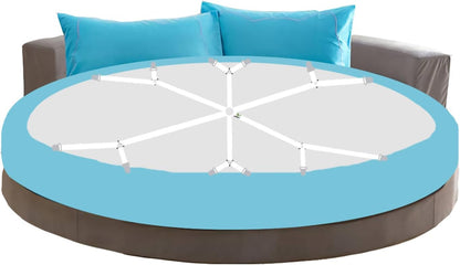 Adjustable Elastic Fitted Sheet Straps,Crisscross Bed Sheet Fasteners Suspenders,Fit Round and Square Mattresses (3 Way White)