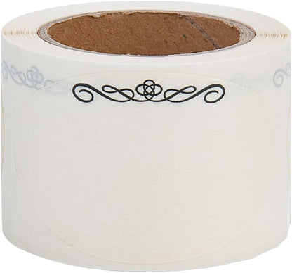 L LIKED 120 Stickers Dissolvable Food Labels for Containers 1 1/2" x 2 1/2" Canning Labels for Jars (Roll of 120) (1 Rolls)