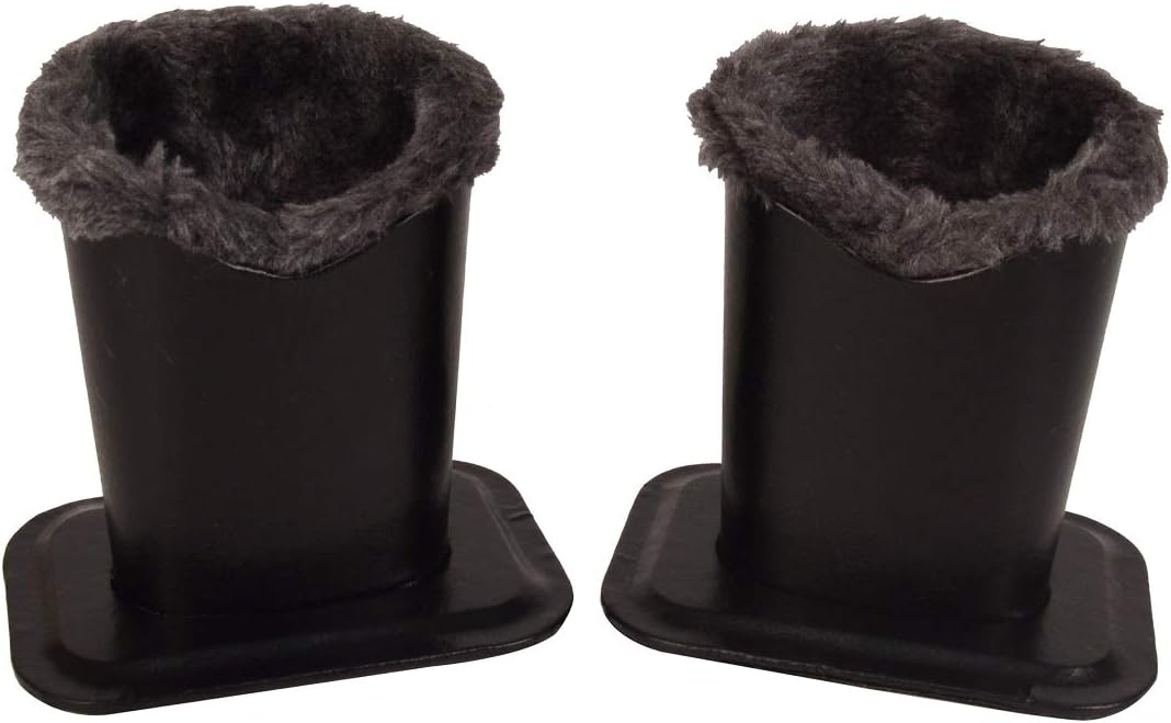 Baitaihem Pack of 2 Plush Lined Eyeglasses Holder Stand Protective Glasses Case For Desks Or Nightstands