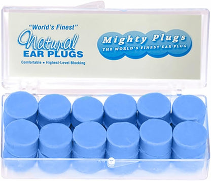 Pure Beeswax Ear Plugs for Sleeping, Snoring Noise Reduction, Swimming – Moldable Wax Earplugs, Reusable, Waterproof for Shower, Comfortable for Side Sleepers (1 Pair)