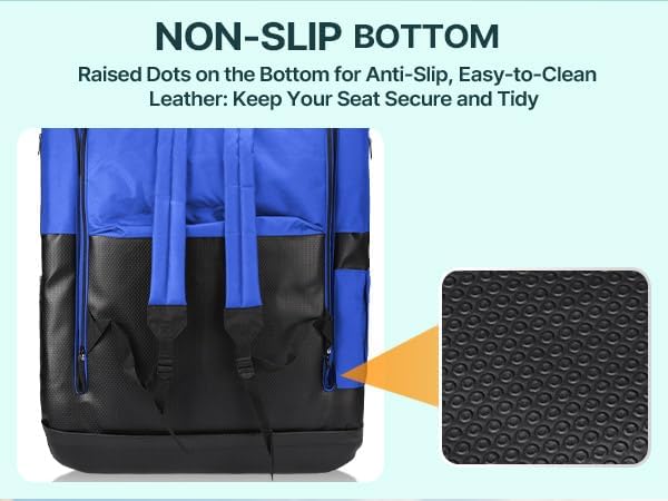 HOPERAN Heated Stadium Seats with Back Support, Dual Control, 1-Pack