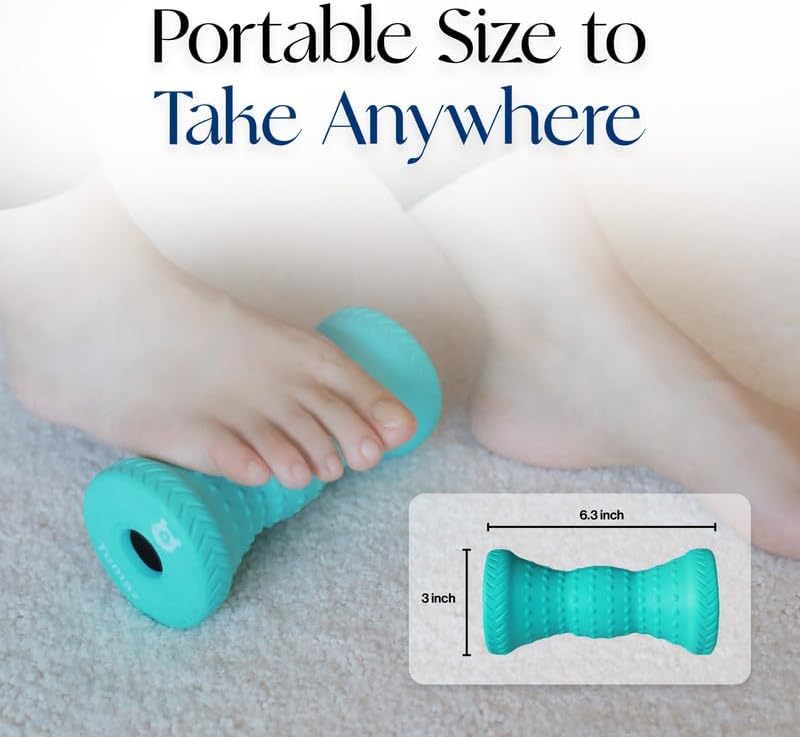 Tumaz Foot Roller & Massage Ball 3-in-1 Set | Foot Roller, Spiky & Lacrosse Balls | Ergonomic Design | Deep Tissue Massage | Foot Relaxation & Recovery