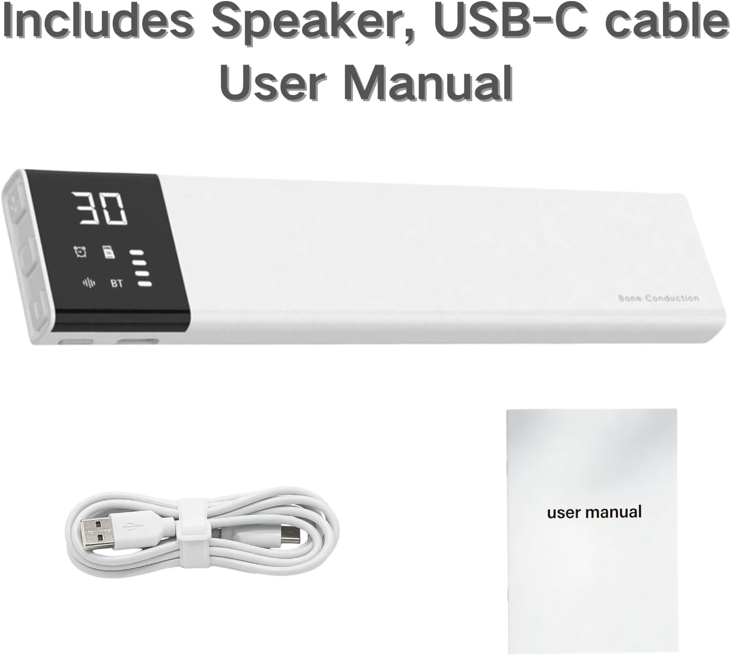 Under Pillow Speaker for Sleeping with Bone Conduction Tech, 36 Built-in White Noises, Auto Off Timer, Bedside Sleep Speaker, Bluetooth & TF Card Support, Portable Sleep Speaker for Home & Travel