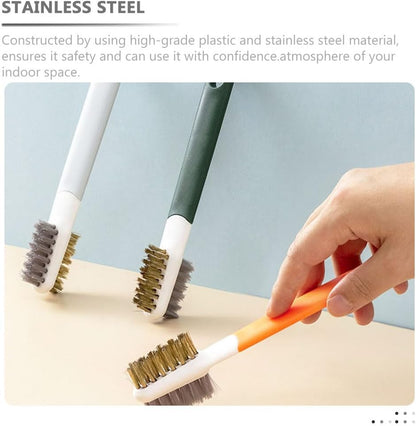Alipis 3 Pack Gas Stove Cleaner Brush Double Ended Stovetop Cleaning Brush for Gas Burners Wire for Cleaning Pots Range Hood Sink Kitchen Countertops Home Restaurant Use