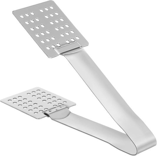 Stainless Steel Tea Bag Squeezer Tongs, Compact Multi Purpose Food Strainer